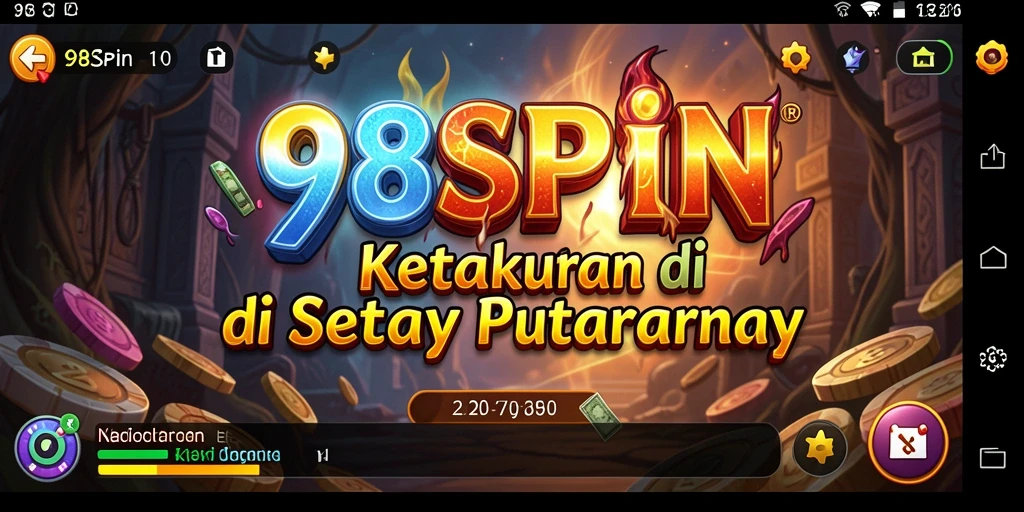 Tampilan menyeramkan dari gameplay 98SPIN yang mencekam.