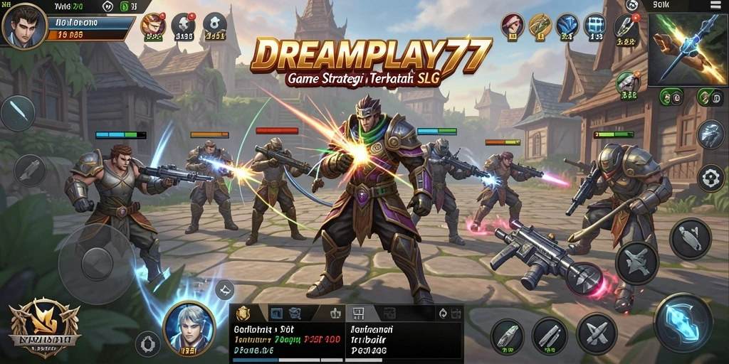 Tampilan gameplay menarik dari DREAMPLAY77 yang menampilkan strategi SLG.