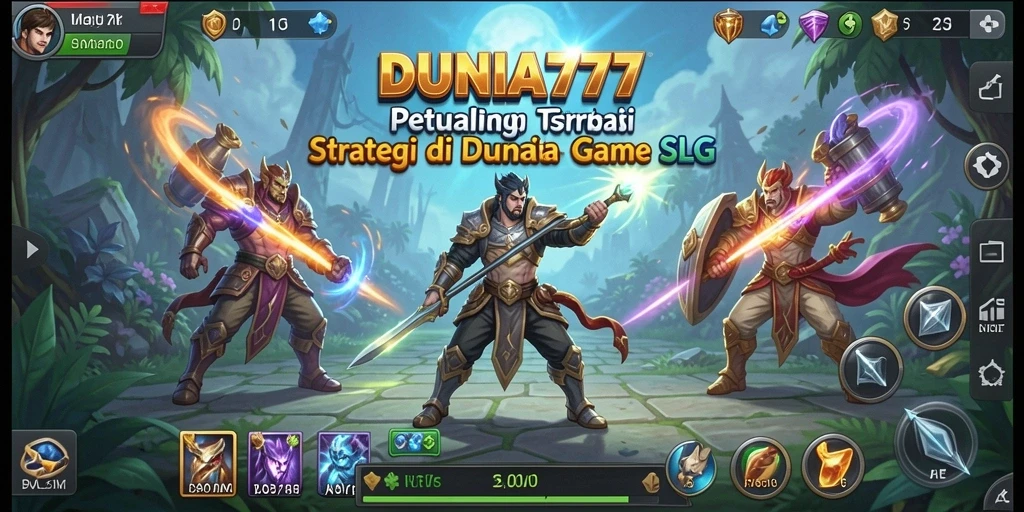 Tampilan gameplay menarik dengan aksi strategis dari DUNIA777.