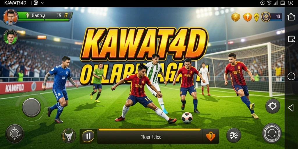Tampilan antarmuka gameplay KAWAT4D yang dinamis dan penuh aksi.