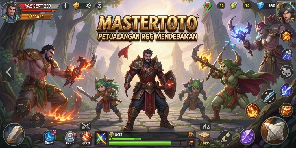 Tampilan gameplay seru di dunia RPG MASTERTOTO.