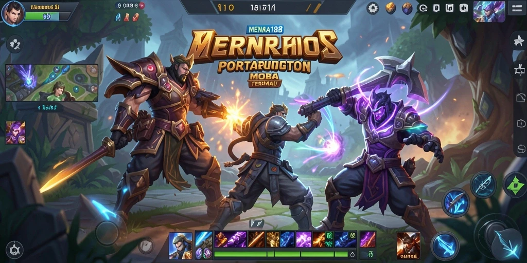 Gambaran gameplay seru dalam MENARA188 saat pertarungan strategis berlangsung.