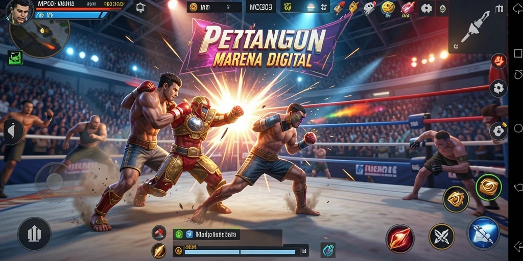 Tampilan gameplay MPO303 yang seru dan penuh aksi di arena pertarungan.