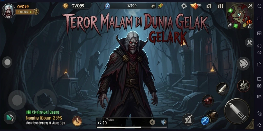 Tampilan gameplay OVO99 yang menegangkan dan mencekam.