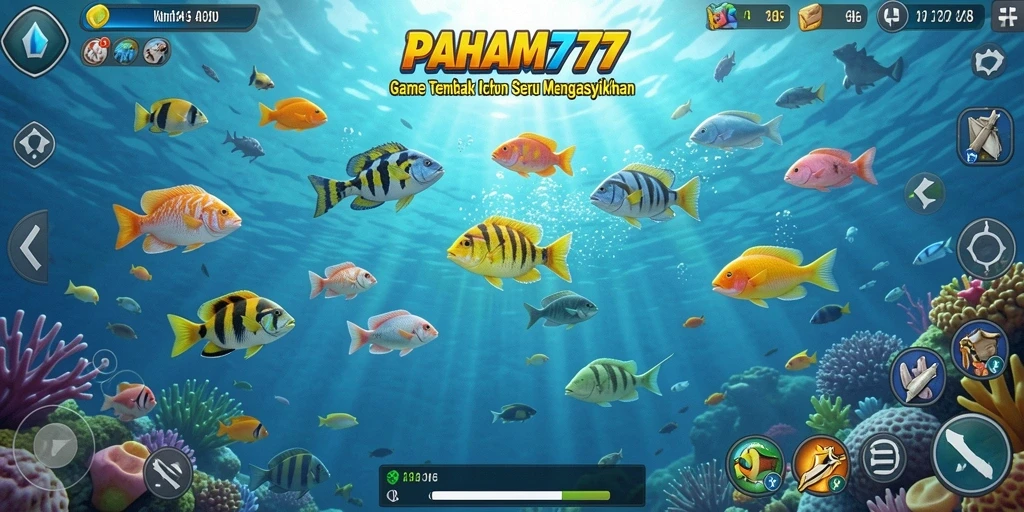 Tangkapan layar PAHAM777 menampilkan aksi menembak ikan yang seru dan menarik.