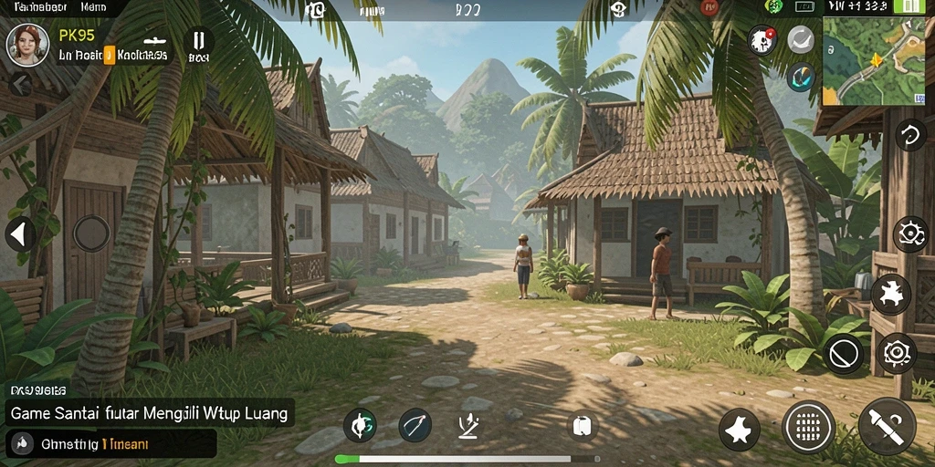 Tampilan menarik dari gameplay PK95 yang penuh warna.