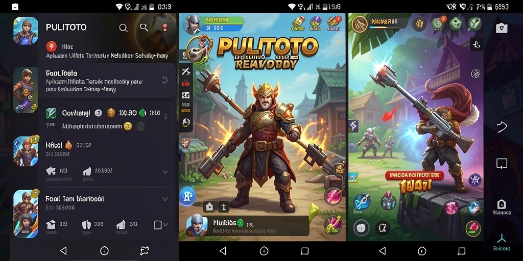 Screenshot gameplay PULITOTO menampilkan fitur utilitas yang canggih.