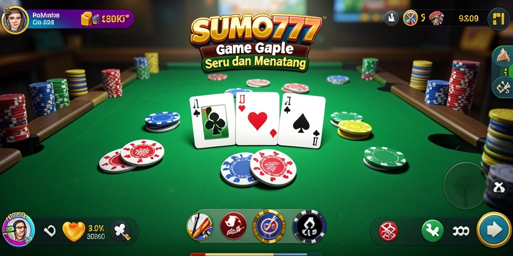 Tampilan menarik gameplay Gaple di SUMO777.
