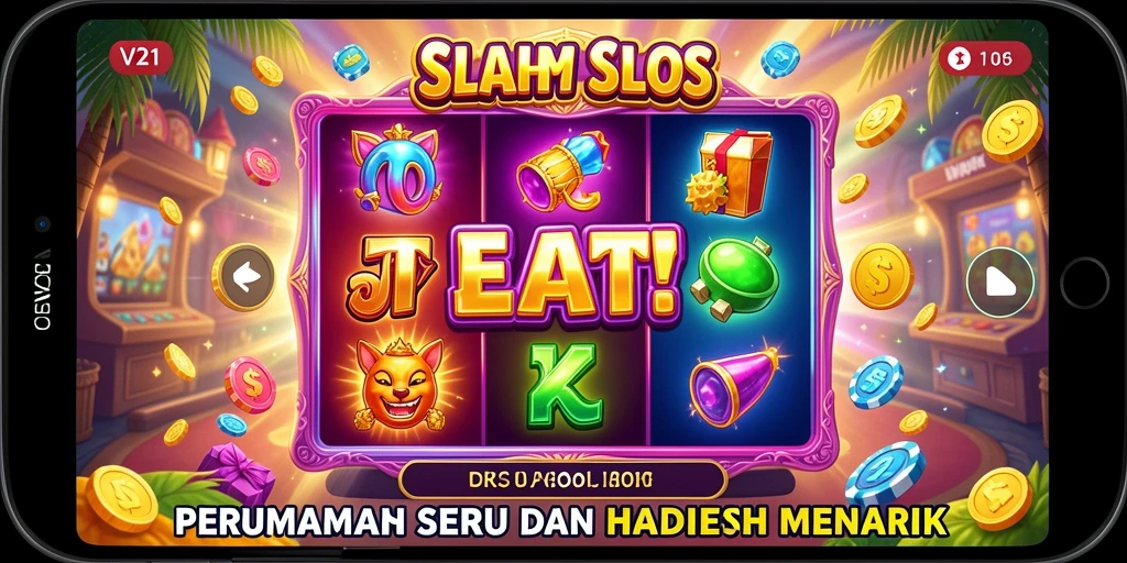 Screenshot V21 menunjukkan gameplay Slot yang seru dan menegangkan.