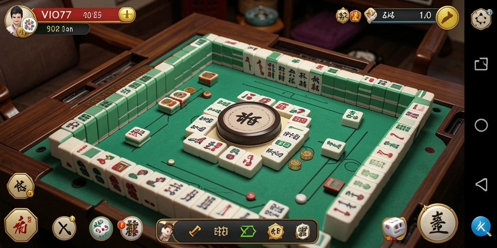 Tampilan gameplay yang menarik dari permainan Mahjong VIO77.