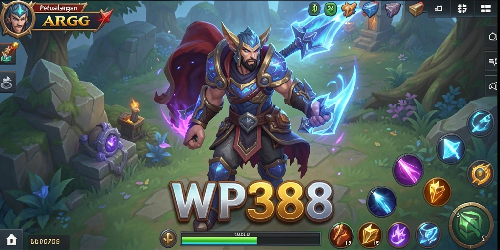 Tampilan gameplay seru dari WP888 dengan aksi ARPG yang mendebarkan.