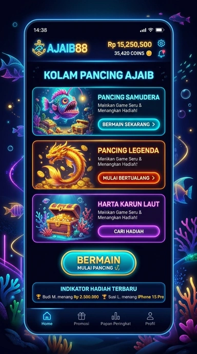 Proses pengunduhan aplikasi dengan tampilan yang sederhana dan efektif di ajaib88.